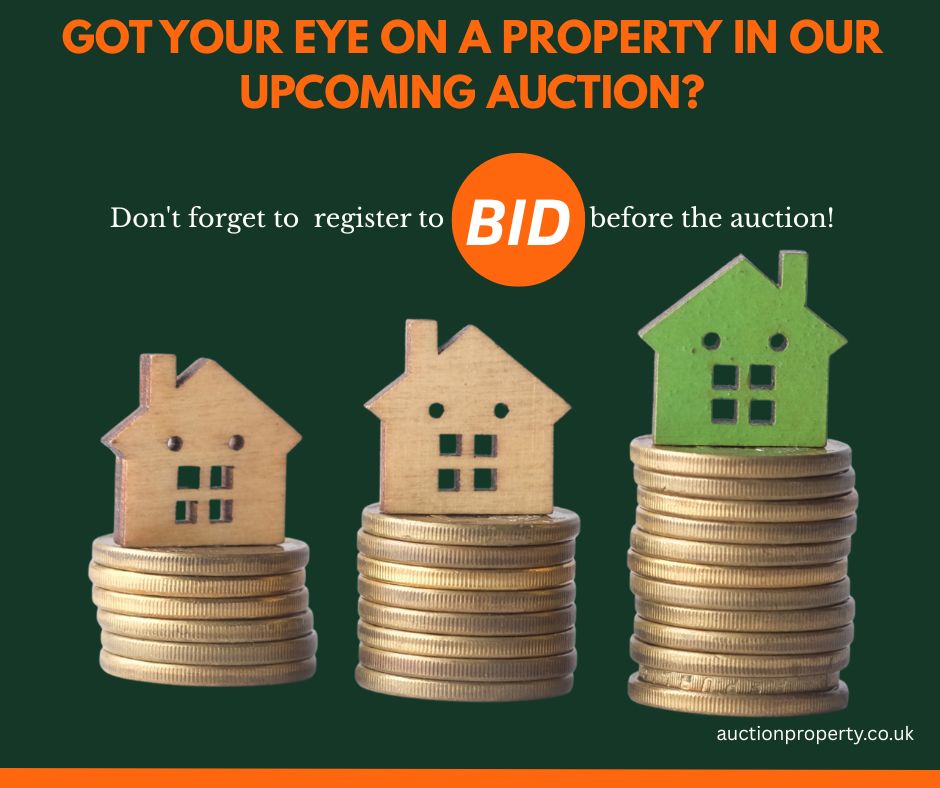 Got your eye on a property in our next auction - on Wednesday 10th December.   You must register to be able to bid.  Be sure to follow the link on the listing to compete your Auction Passport. 

auctionproperty.co.uk/properties/

#AuctionPropertyUK #Auction #SellingProperty