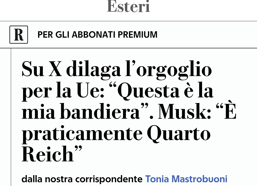 Vi ha travolto l'ondata di orgoglio europeo?
#trump #Musk #ThisIsMyFlag
