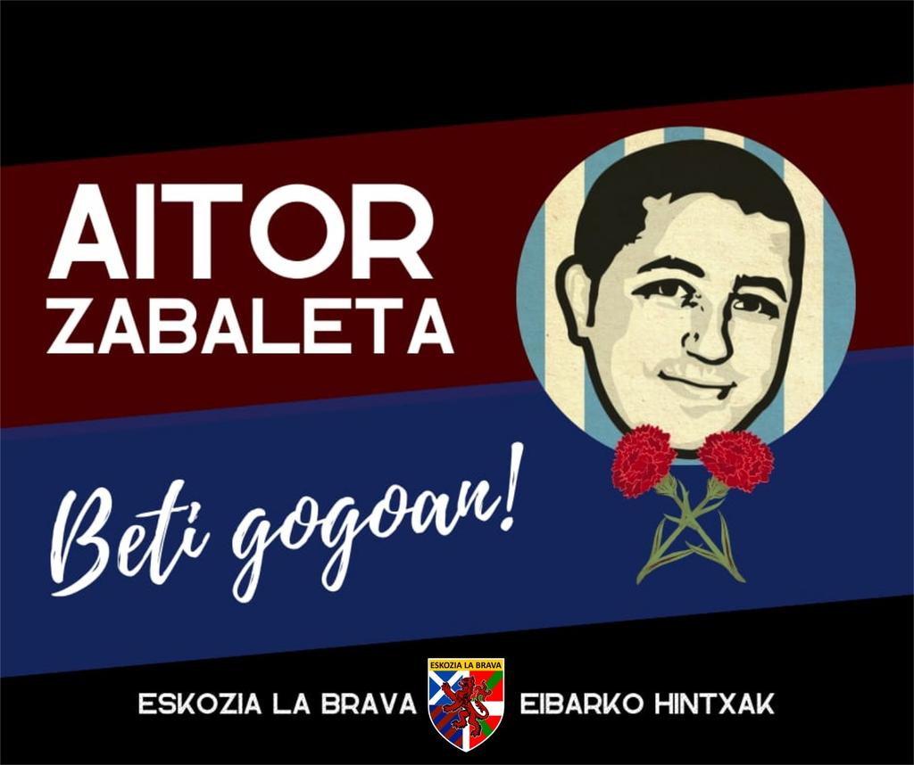 AITOR BETI GOGOAN! Ahazten ez dena, ez da inoiz hilko. Aitor, 27 urte zu gabe baina beti denon oroimenean.