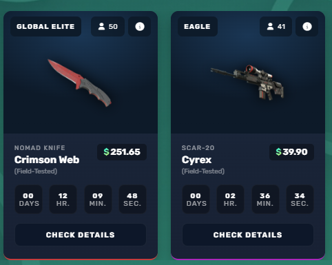 These beauties will have new owners in 12 hours! 👀🔥

Grab your ticket now and be part of the action.

To boost the excitement, we’re giving 10 Case Tokens for every $10 deposit 

Let’s get more people in the race!

Good luck, everyone! 🍀🔥