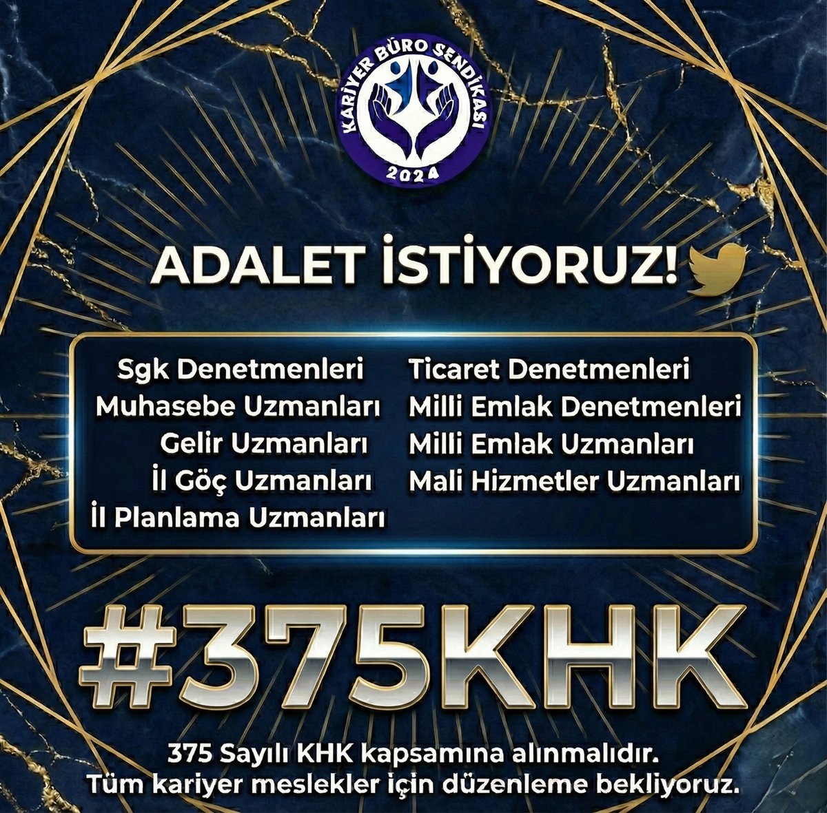 Sgk  Denetmenleri
Muhasebe Uzmanları
Gelir Uzmanları
İl Göç Uzmanları
İl Planlama Uzmanları
Ticaret Denetmenleri
Milli Emlak Denetmenleri
Milli Emlak Uzmanları
Mali Hizmetler Uzmanları
Muhasebe Denetmenleri
Vergi İstihbarat Uzmanları kurumlarının omurgasını oluşturan meslekler