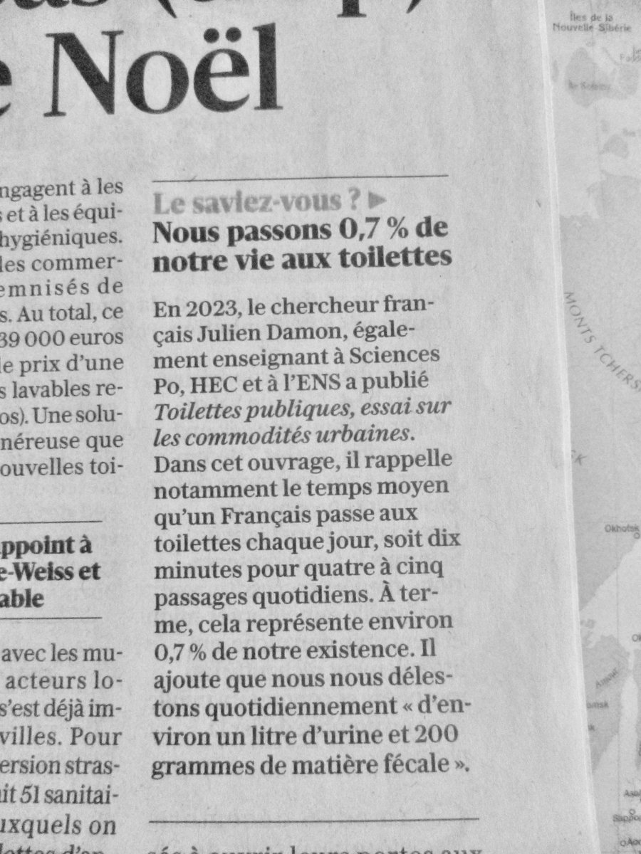 Nous passons 0,7 % de notre vie aux toilettes… #LinfoDuJour