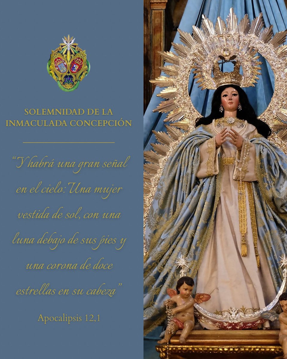 🟢 𝐒𝐎𝐋𝐄𝐌𝐍𝐈𝐃𝐀𝐃 𝐃𝐄 𝐋𝐀 𝐈𝐍𝐌𝐀𝐂𝐔𝐋𝐀𝐃𝐀 𝐂𝐎𝐍𝐂𝐄𝐏𝐂𝐈𝐎́𝐍 | 

Cada 8 de diciembre la Iglesia Católica celebra la Solemnidad de la Inmaculada Concepción de la Santísima Virgen María.

#DíadelaPureza 
#HdadRociodeSalteras 
#salteras
