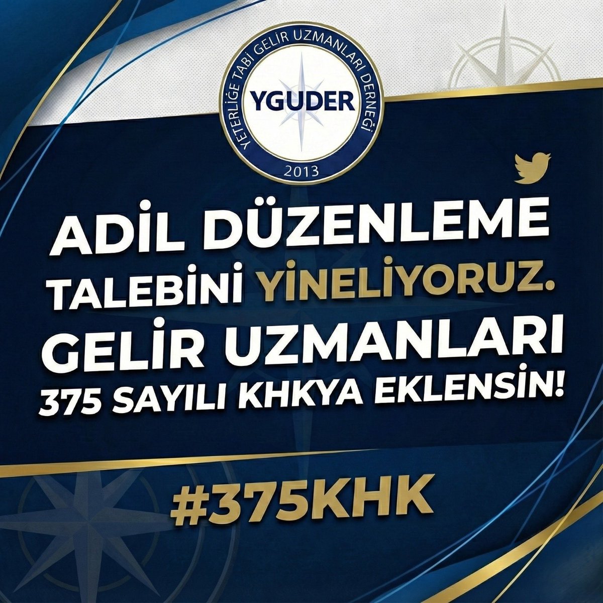 Gelir Uzmanlarının  #375KHK ya eklenmesini bekliyoruz.
<a href="/RTErdogan/">Recep Tayyip Erdoğan</a> <a href="/_cevdetyilmaz/">Cevdet Yılmaz</a> <a href="/mustafaelitas/">Mustafa Elitaş</a> <a href="/memetsimsek/">Mehmet Simsek</a> <a href="/mehmedmus/">Dr. Mehmet Muş</a> <a href="/ahmetkilic16/">Ahmet KILIÇ</a> <a href="/MKalayci42/">Mustafa Kalaycı</a> <a href="/erkanakcay45/">Erkan Akçay</a> <a href="/cevdetakaychp/">Cevdet Akay</a> <a href="/55erhanusta/">Dr. Erhan Usta</a>