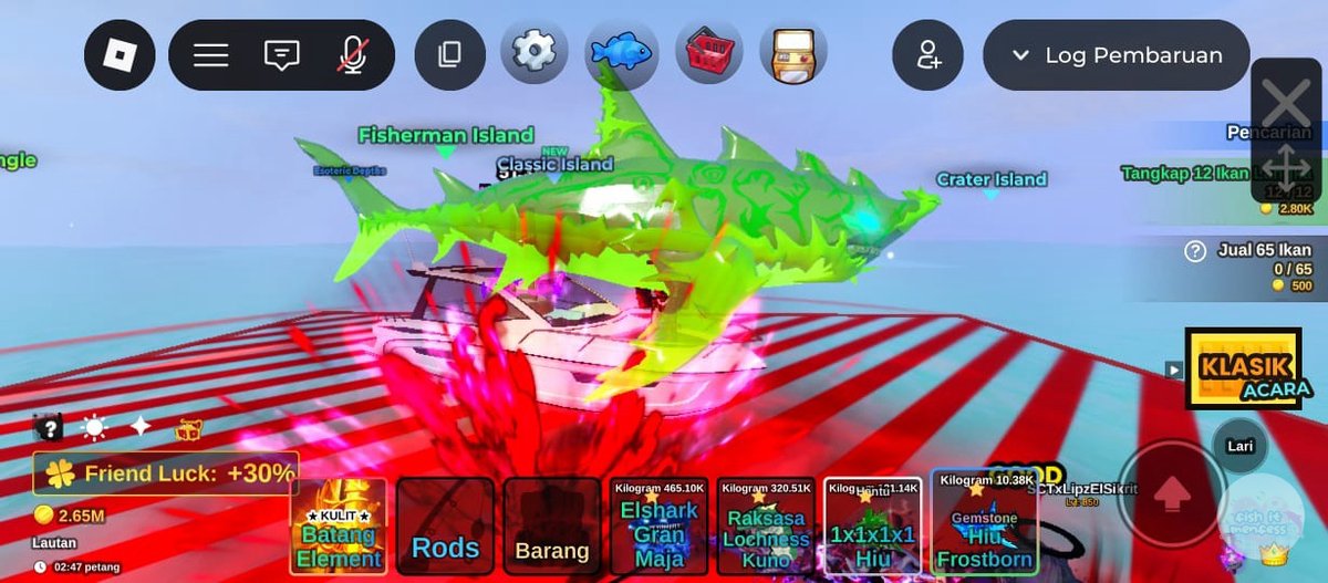 ini ikan jelek banget deh mana mutasi GAMESTONE when ya bapaknya  fish!