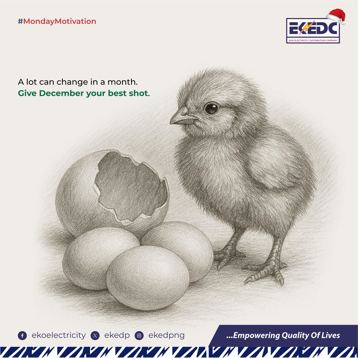 EKEDP's tweet image. Nothing beats finishing strong. Give this month your best shot!

#MotivationMonday #ALotCanChange #FinishStrong #EKEDC #EmpoweringQualityOfLives