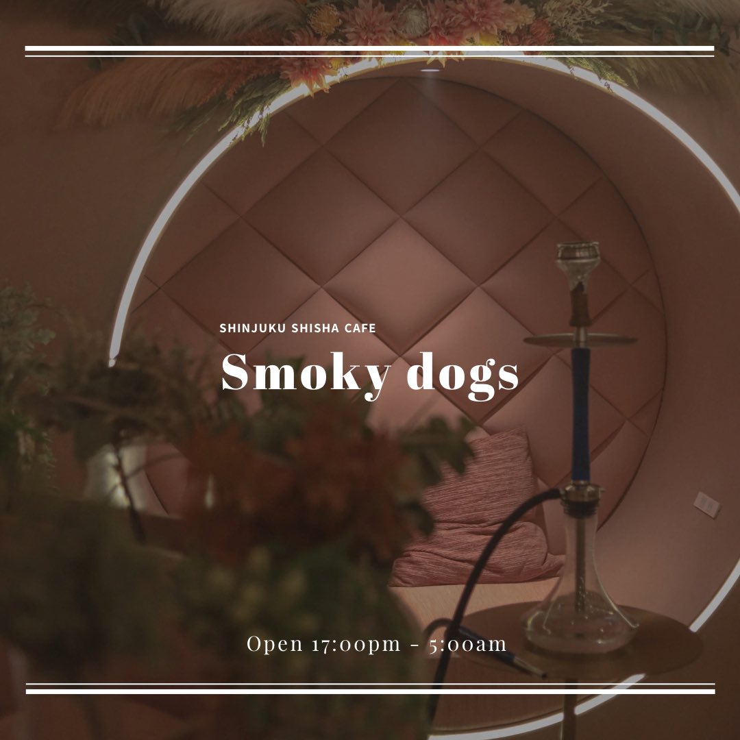 Shisha cafe Smokydogs 歌舞伎町 tweet media
