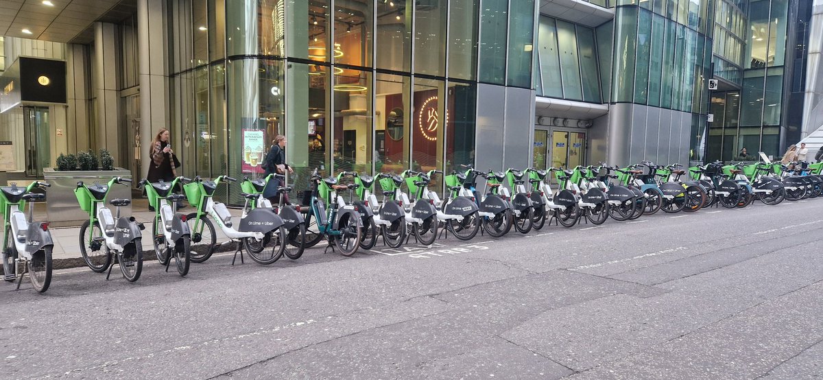 Good morning <a href="/limebike/">Lime</a> please can you get all these bikes removed from Ropemaker Street Taxi Rank. <a href="/cityoflondon/">City of London</a> <a href="/TfLTPH/">TfL Taxi & Private Hire</a>