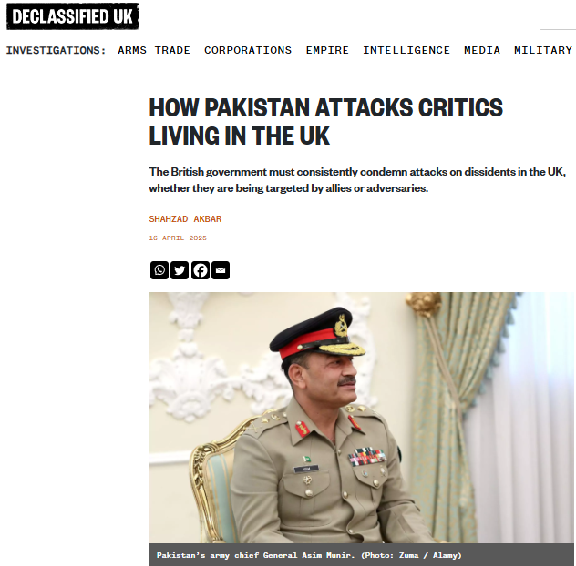 🇵🇰 Extraordinary -- <a href="/DropSiteNews/">Drop Site</a> reports that Pakistan is offering to repatriate convicted British-Pakistani members of a grooming gang on the condition Britain extradites two high-profile dissidents here, including <a href="/ShazadAkbar/">Mirza Shahzad Akbar</a>, who has written for <a href="/declassifiedUK/">Declassified UK</a>