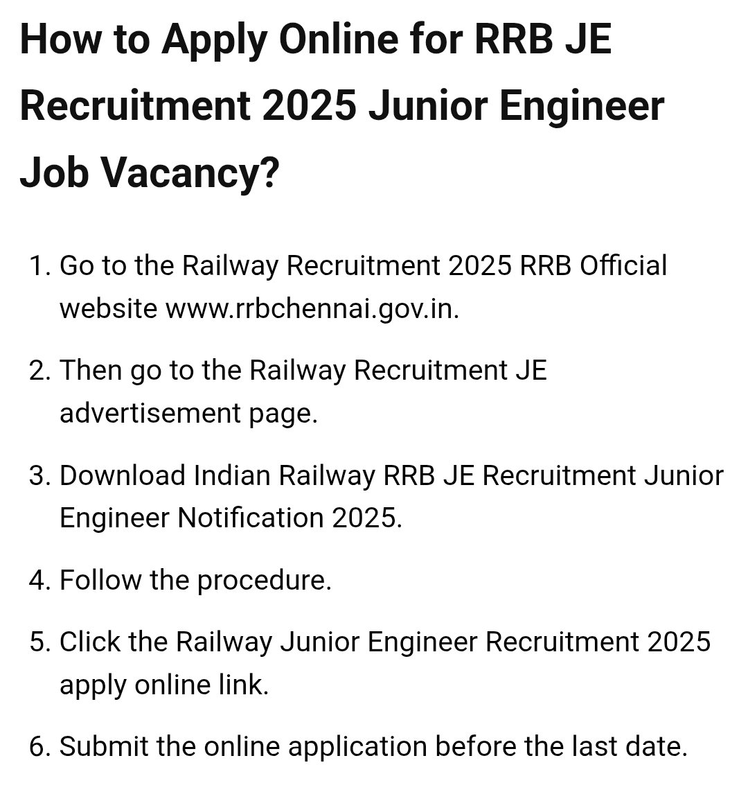 இந்தியன் ரயில்வேயில் 2500+ அதிகமான ஜூனியர் என்ஜினியர் வேலைவாய்ப்பு. 

விண்ணப்பிக்க கடைசி தேதி டிசம்பர் 10. 

இன்னும் இரண்டு நாட்கள் கூட இல்லை எனவே வாய்ப்பு இருப்பவர்கள் விரைந்து ஆன்லைனில் அப்ளை செய்க.
