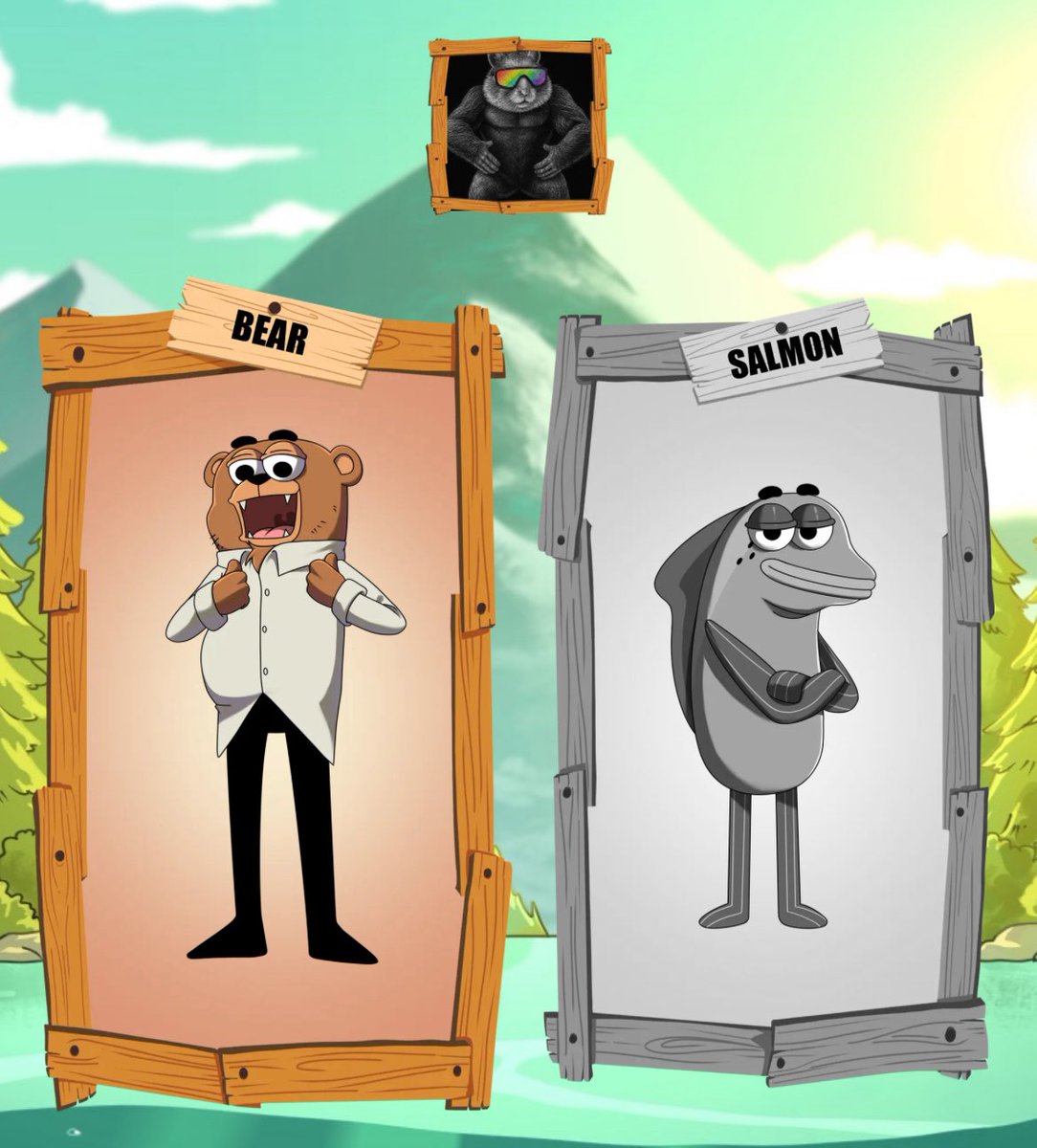 If you choose salmon, I promise to give you half of the allocation😁

Choose whether to end the game or half allocation

#TeamBear 

bearsandsalmon.com/share/bear/cho…