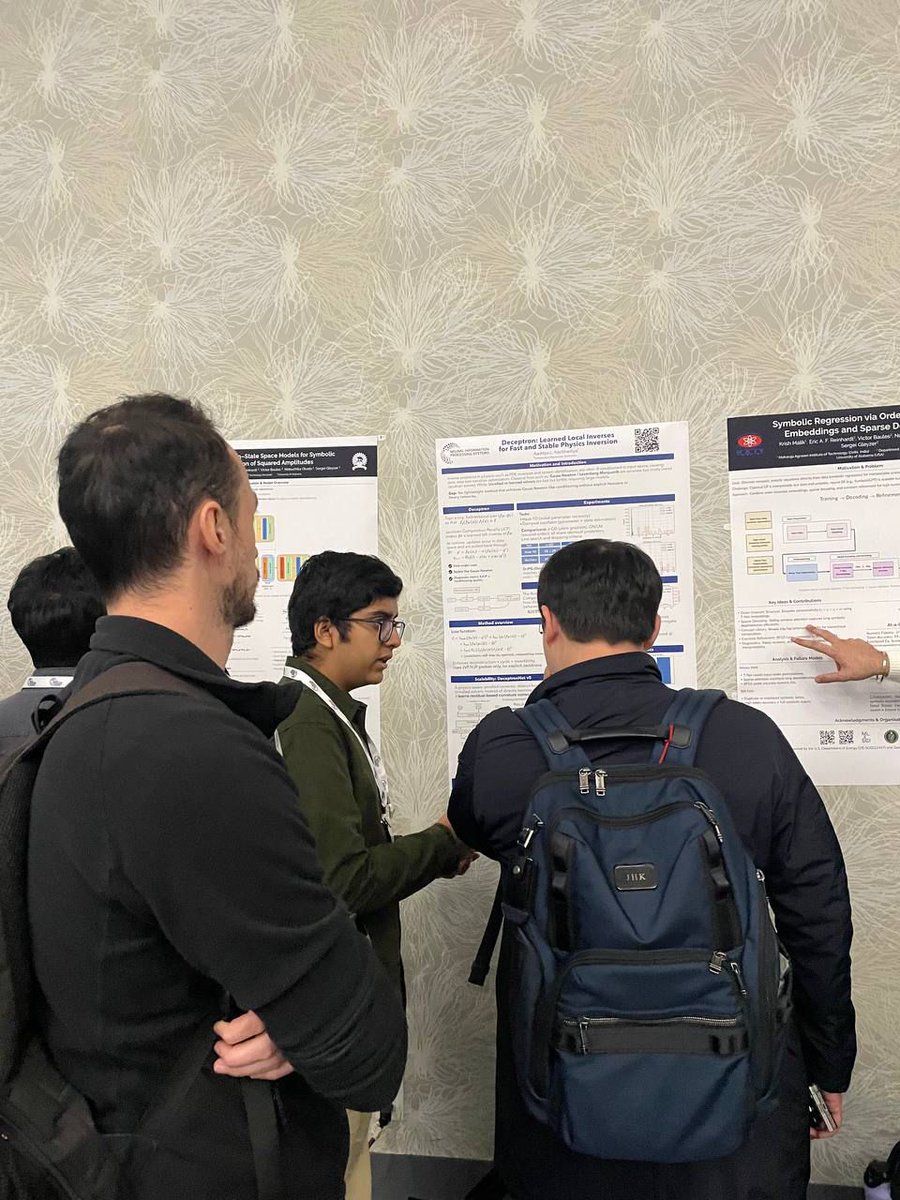 aadityalk's tweet photo. Grateful to have presented my solo-authored research at NeurIPS 2025 through the Machine Learning and the Physical Sciences (ML4PS) workshop at age 16.

#NeurIPS2025 #ML4PS #MachineLearning #Physics #InverseProblems #StudentResearcher #AIforScience https://t.co/SrSfNlpqCD