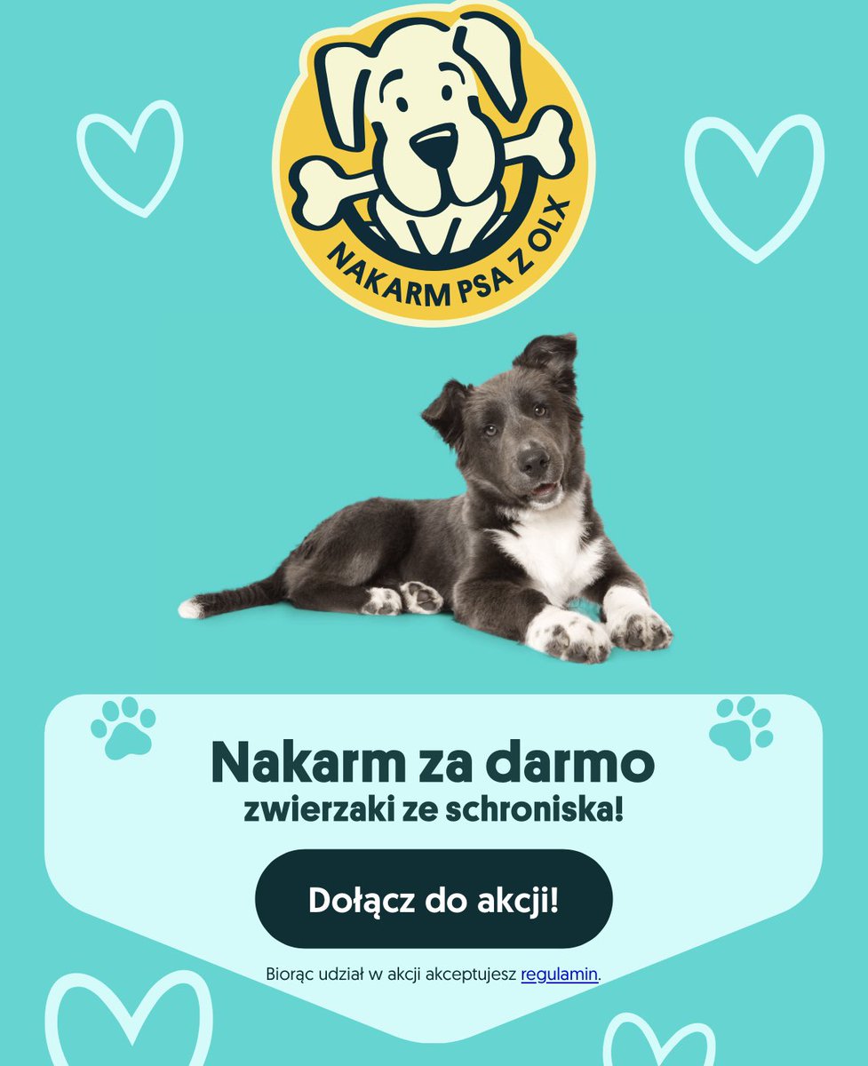 AKCJA NAKARM PSA Z OLX WŁAŚNIE RUSZYŁA! 

nic to nie kosztuje i nie wymaga zbytniego wysiłku, także zachęcam każdego do wzięcia udziału. Tak mały gest ma wielką moc! 

nakarmpsa.olx.pl