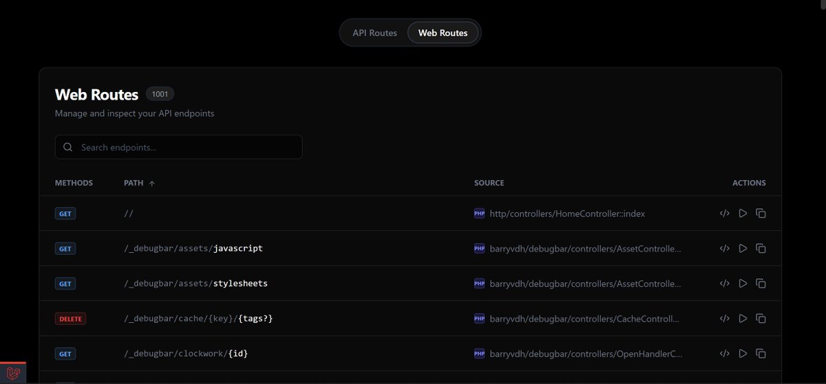 projecthanif's tweet image. When your project has 500+ routes, Routescope saves you from endless scrolling just to figure out which controller handles what. Everything is neatly organized and searchable in seconds.

Check it out: github.com/projecthanif/r…

#laravelphp @laravelphp