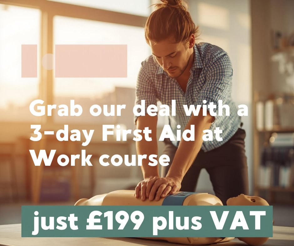 1stSafetySol's tweet image. Grab our deal with a 3-day First Aid at Work course (Qualsafe Level 3 Award, RQF) for just £199 plus VAT. 

Choose from two sessions: 4th–6th February 2026 in Perth or 3rd–5th March 2026 in Dundee. 

Check out our website at 1stsafetysolutions.co.uk
