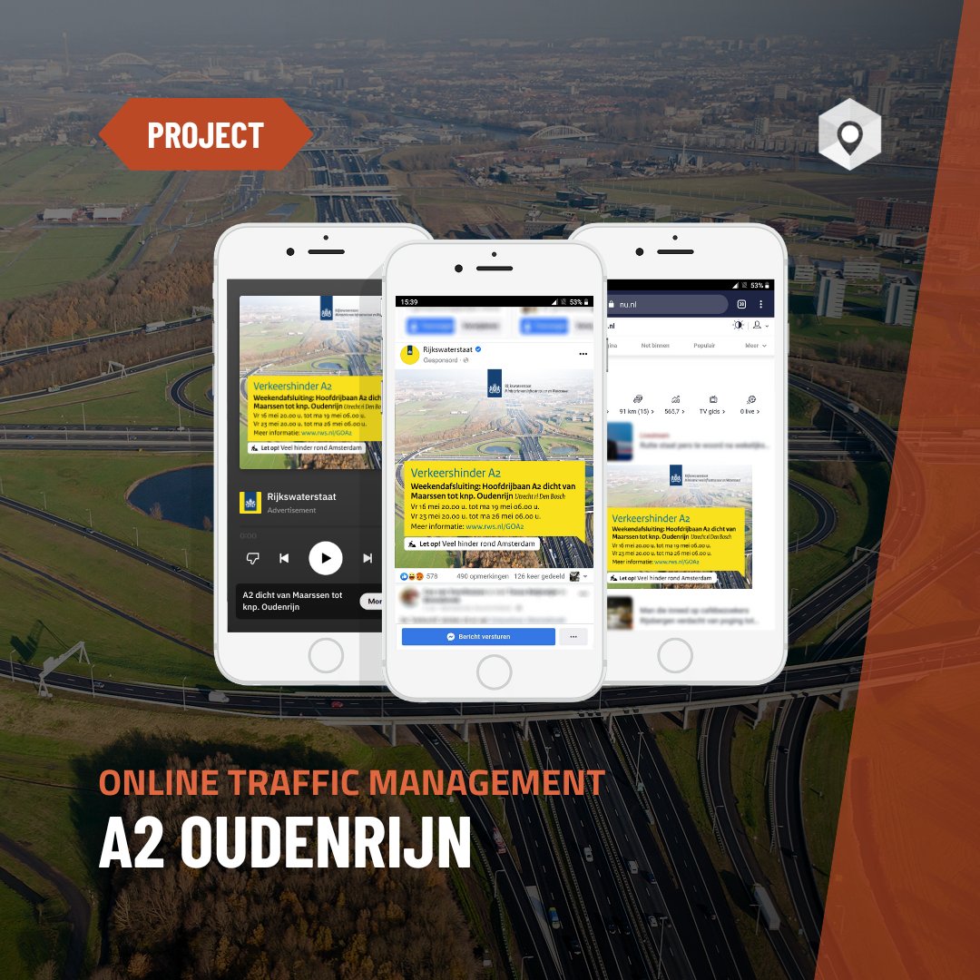 Heldere communicatie tijdens de A2-werkzaamheden bij Oudenrijn leverde 7,4 miljoen weergaven op via Waze, Meta, Google en Spotify. Slimme mix, groot bereik. 💡 Lees hoe wij dit met Heijmans aanpakten: tripservice.nl/projecten/onli…