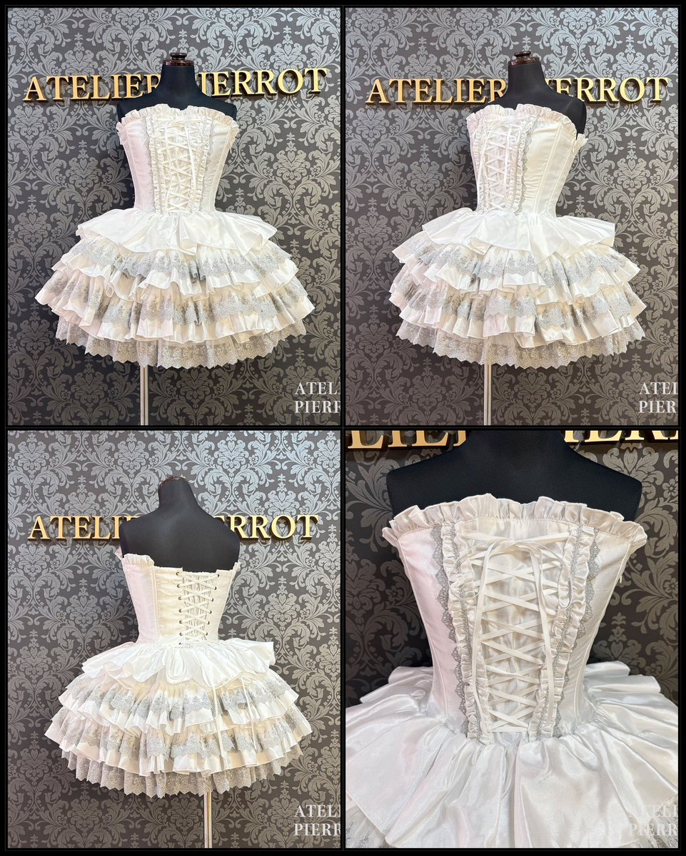 ✨🌹新作情報🌹✨ 【ATELIER PIERROT】 Mini Corset Dress (シルバー