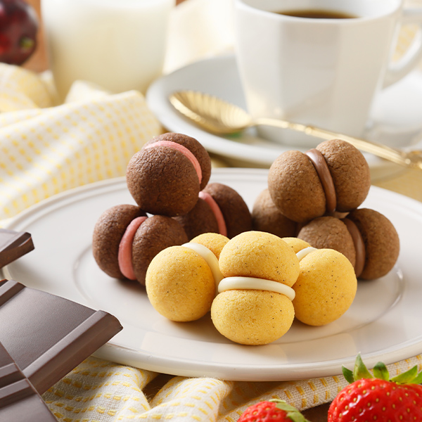 Tokyo Tiramisu Sand” – luxurious cookies filled with chocolate
