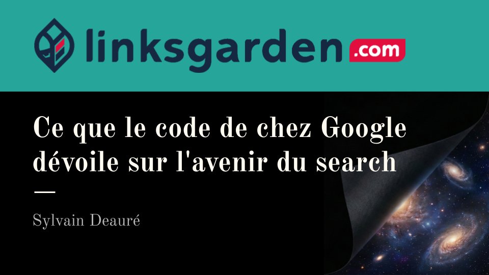 SylvainDeaure's tweet image. C&apos;est ce Jeudi, je passe chez @linksgarden pour lever une partie du voile sur le code de chez Google et ce qu&apos;on peut en tirer comme tips actionnables pour garder une inférence d&apos;avance. 
Inscription gratuite ici: 
x.com/linksgarden/st…