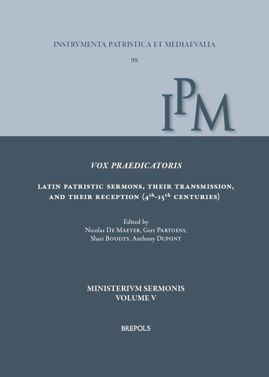 Vox praedicatoris: Latin Patristic Sermons, Their Transmission, and Their Reception (4th-15th Centuries), eds. Nicolas De Maeyer et al. (<a href="/Brepols/">Brepols</a>, December 2025)
facebook.com/MedievalUpdate…
brepols.net/products/IS-97…
#medievaltwitter #medievalstudies #medievalhomiletics