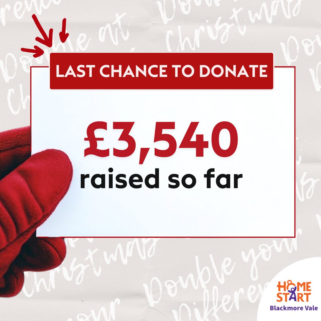 HomeStartBMV's tweet photo. 🎅 We’re running out of time to hit our Big Give Christmas Challenge target! ⏰
Every £1 donated is doubled and helps us support families. If you can, please donate or share, we’re so close! ❤️

Donate 👉 https://t.co/L85wpTZN9R

#BigGive #ChristmasChallenge2025 🎄 https://t.co/tFUdexjjrJ