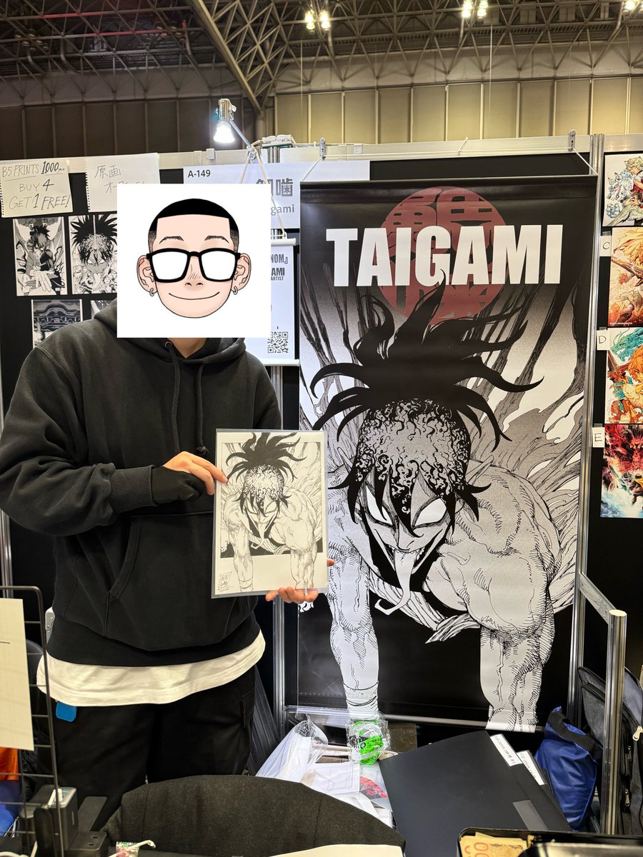 東京コミコン2025お宝③ 鯛噛先生(@sushi_dbc )のKID VENOM！ 原画