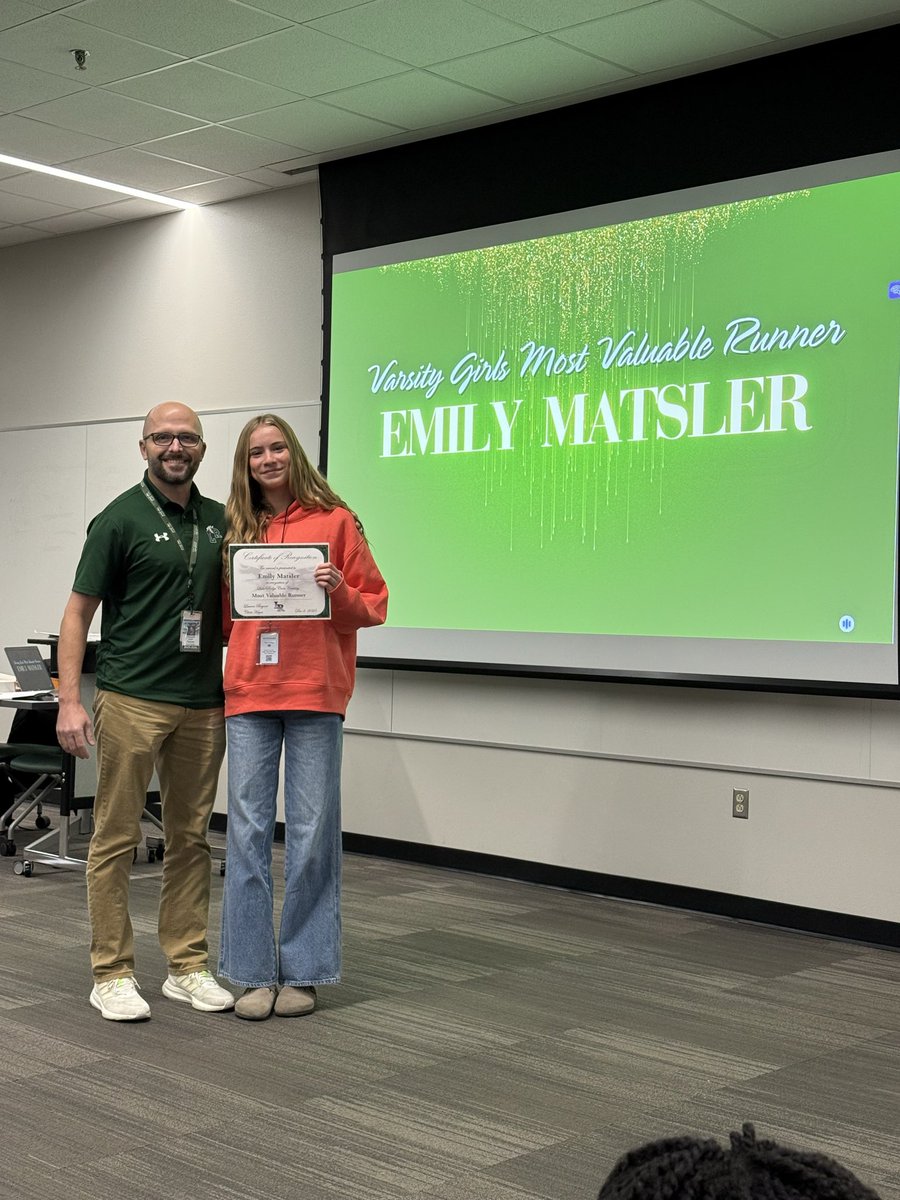 LRXC_est2012's tweet photo. Varsity Most Valuable Runners: 
Emily Matsler &amp; Joseph Young 
@MISDathletics https://t.co/ejuPRwkD9g