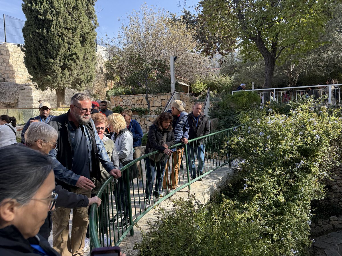This sweet Scottish Baptist lady shared the gospel as clear as I’ve ever heard it today at the Garden Tomb! PTL!