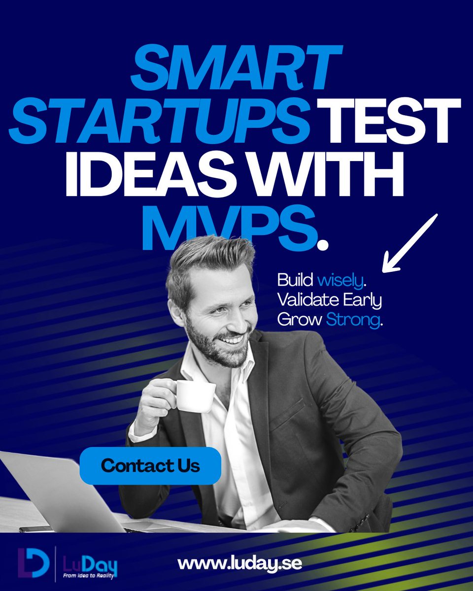 Stop building blindly. Test your idea with an MVP and grow the right way.
#TechStartups #EarlyValidation #ProductDesign #StartupTips #DigitalProducts #BuildSmart #LudaySE