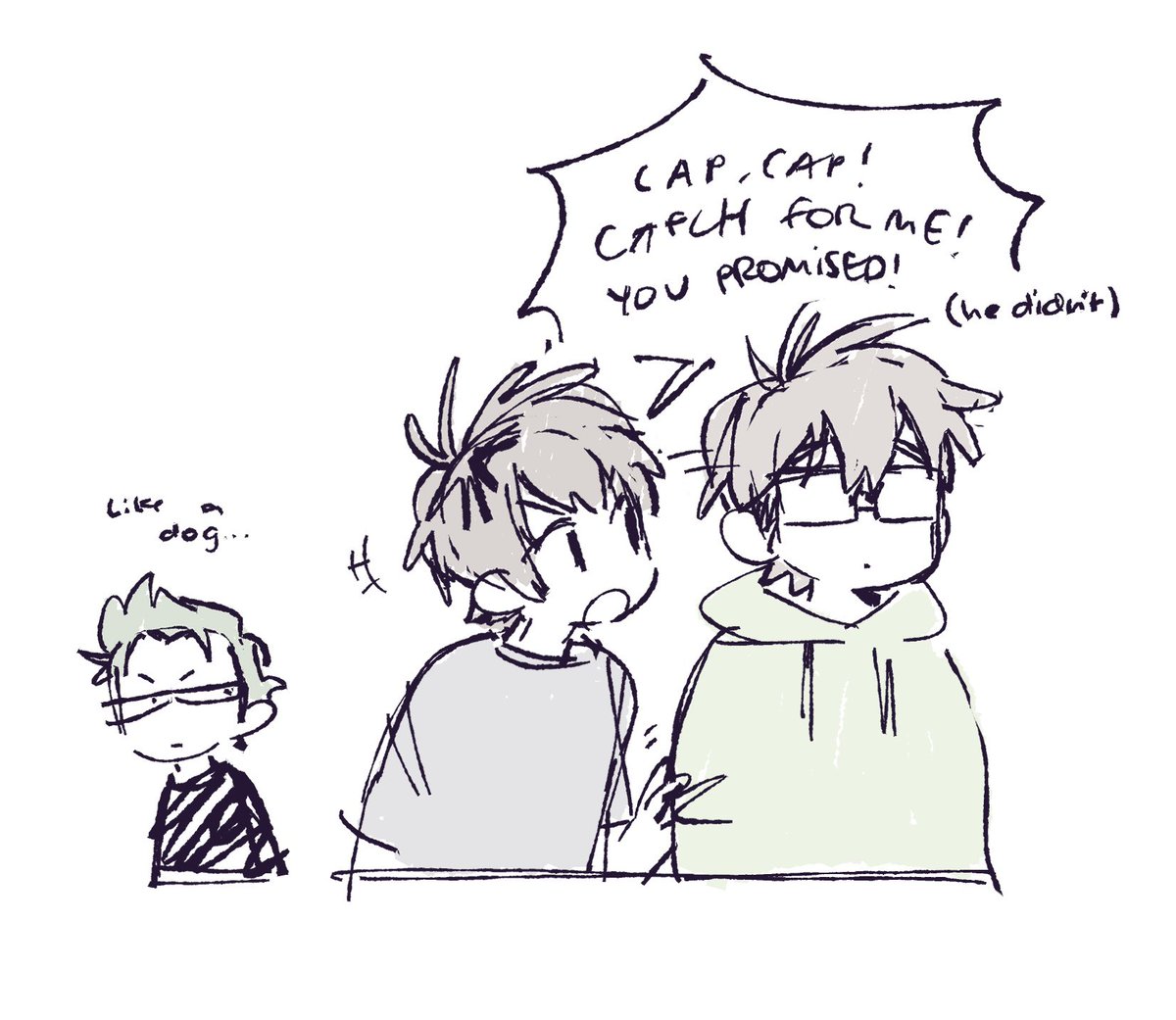 pokuyaki's tweet photo. I like the idea that he calls him senpai just to get what he wants https://t.co/stY2qfHK9m