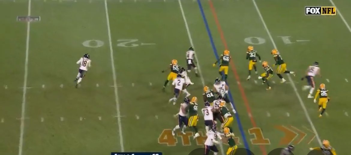 Yes the ball was under thrown because he was late if he throws it here it’s a touchdown or a first down