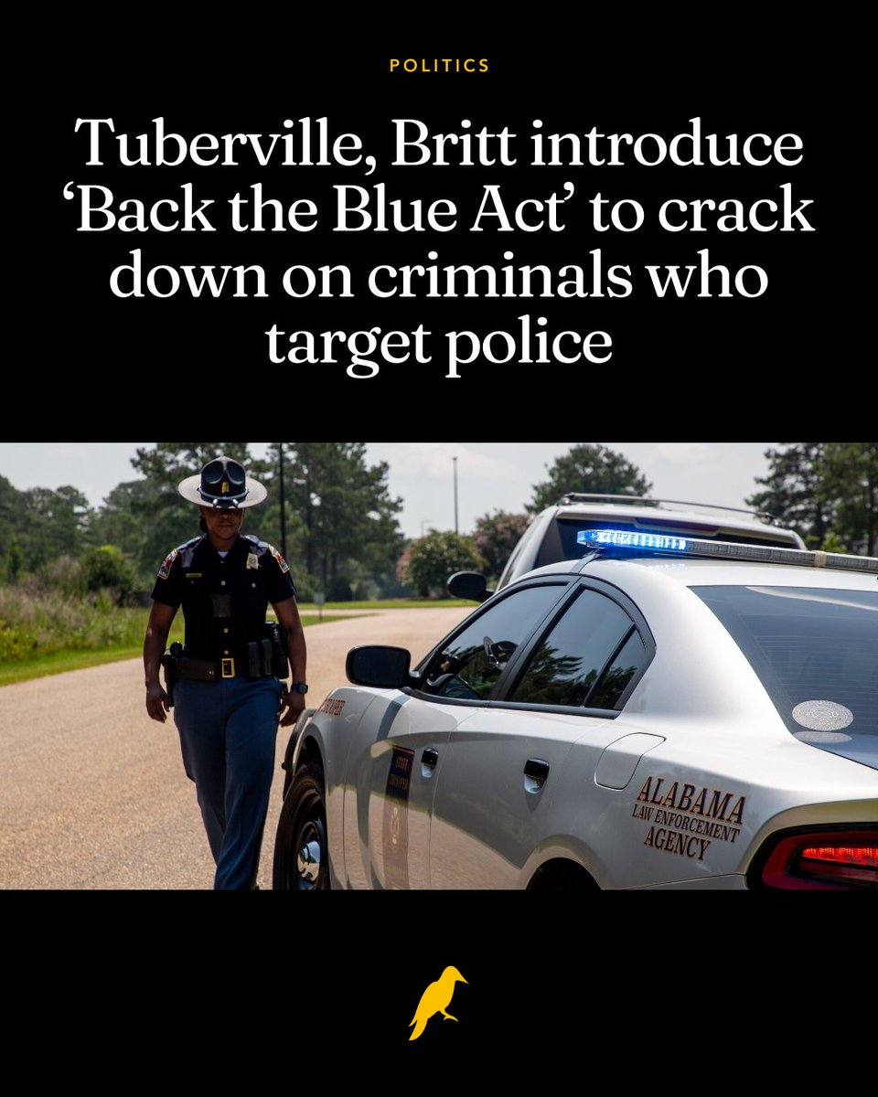 With “defund the police” politics and soft-on-crime ideology still poisoning public safety, Alabama’s <a href="/SenTuberville/">Coach Tommy Tuberville</a> and <a href="/SenKatieBritt/">Senator Katie Boyd Britt</a> are rolling out the Back the Blue Act to hit cop-killers and violent attackers with tougher federal penalties.

The bill, cosponsored by