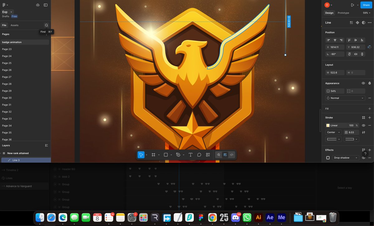 mrdavidfabiyi's tweet image. I'm excited that this one is leaving the draft right now! I'm exporting the animation already, but I wanted to draw a little bit of attention to the rank badge I illustrated 😃

Also have to say, getting the sound effect right took the most of my time and it wasn't so fun for my…