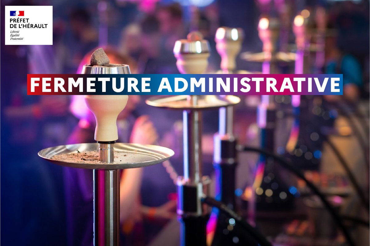 Image de Préfet de l'Hérault - ❌ Nouvelle fermeture administrative décidée par le préfet de l’#Hérault 

L’établissement «&nbsp;AOUFOUS 