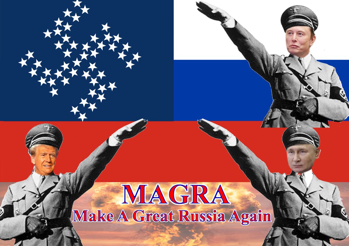 the_ffuucckk's tweet photo. @elonmusk 🖕GM fucking you! After #MAGA failed miserably, Trump and Musk defined a new plan:
🚀🚀MAGRA = Make A Great Russia Again 
So, when finally Americans will wake up and kick them out, they have a nice place to go into exile! 🖕

Fuck you #Trump #Elon_Musk #Putin 🖕 https://t.co/d0M8t36CPO