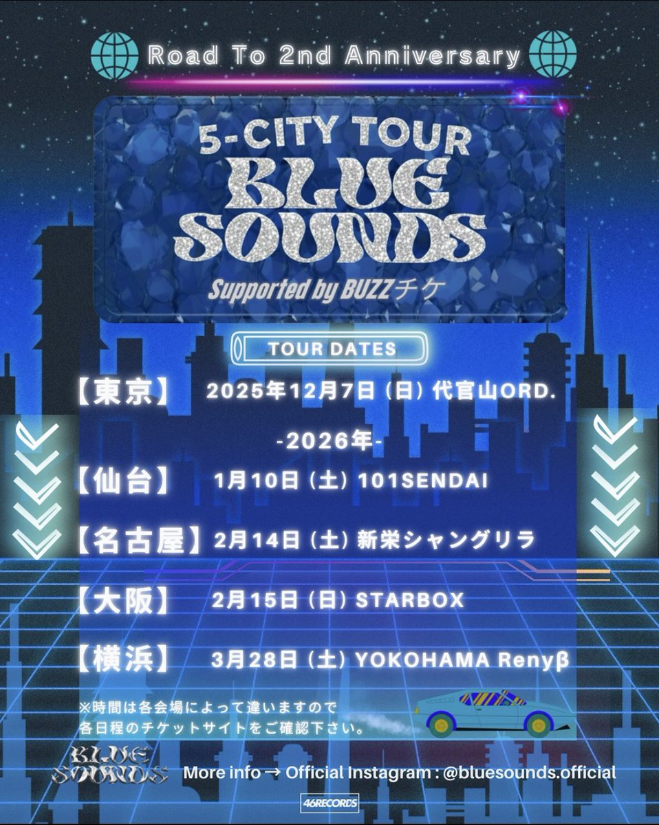 仙台公演の先行販売が本日締切！
急いで！

1/10(土)です！
buzz-ticket.com/e/5CITYTOUR-SE…