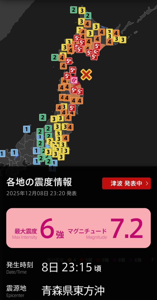 日本の地震、大丈夫でしたか？
皆さんの無事を願っています。
まだ余震がある可能性もあるので、どうか気をつけてください🥺
