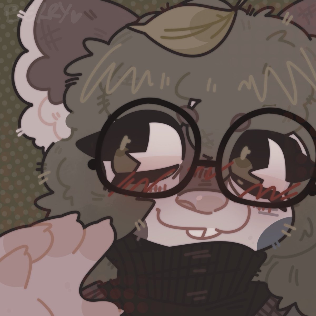 ART TRADE W MY G <a href="/Lou_Pancake_/">Lou (Commissions closed)</a> and a lil bonus gift icon cuz Basil is one of the cuties who’s ever patootied >_<