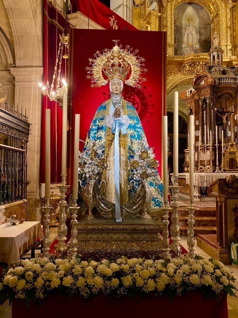 🔵  𝗦𝗢𝗟𝗘𝗠𝗡𝗜𝗗𝗔𝗗 𝗜𝗡𝗠𝗔𝗖𝗨𝗟𝗔𝗗𝗔 𝗖𝗢𝗡𝗖𝗘𝗣𝗖𝗜𝗢́𝗡

María, “llena de gracia”, nos recuerda con su “hágase” que la esperanza siempre nace en Dios.
Que la Inmaculada ilumine y sostenga a nuestras hermandades y cofradías. ✨