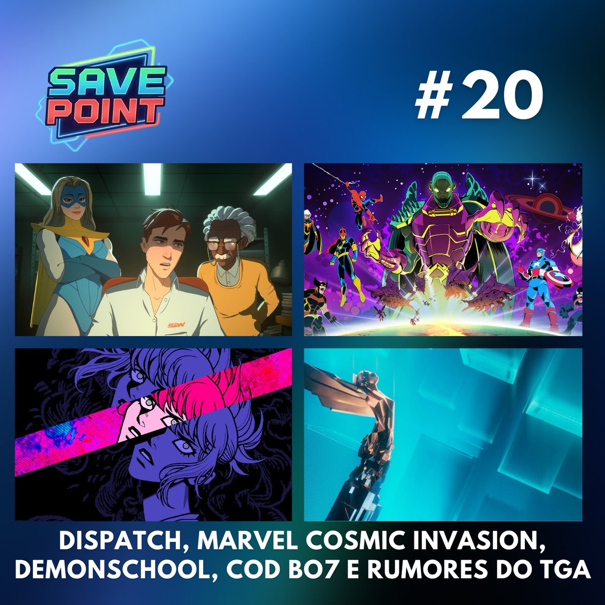 SavePointGamess's tweet image. E saiuuuuuuuu! Neste episódio, falamos de mais alguns joguinhos — principalmente Dispatch, onde declaramos todo o nosso amor — e também comentamos os rumores de anúncios do The Game Awards.

Amigos dão RT.

Link: open.spotify.com/episode/3hyE7D…