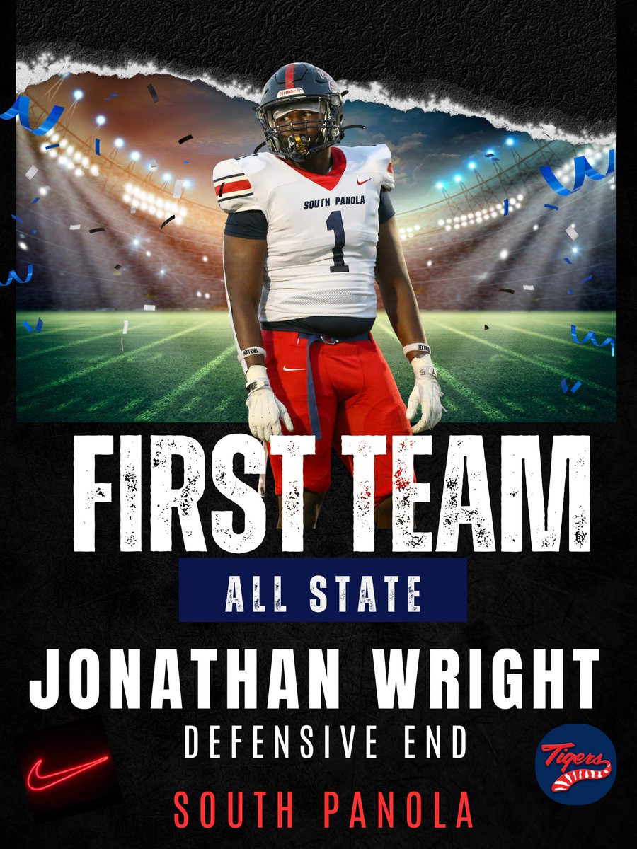 SouthPanolaFB's tweet image. Congratulations to Jonathan Wright on being selected to the 2025 6A Mississippi Coaches All-State Football Team!!!

We are so proud of your accomplishment and we appreciate your dedication and leadership for our program!! Go be great!!   

#SPTigers #USP #TigerPride