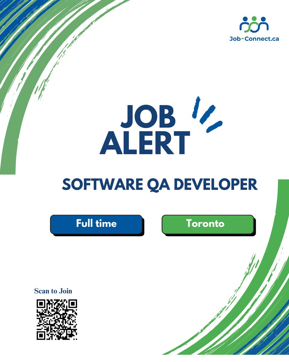 JobConnect_ca's tweet image. Software QA Developer

Available Location:  Toronto

Link to apply: tinyurl.com/4adnvkpj

Visit Website: job-connect.ca

 #SoftwareQuality #QAEngineer #SoftwareDeveloper