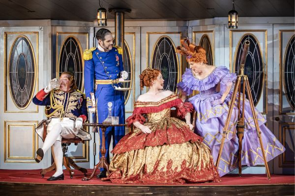 _Effie_Gray_'s tweet photo. REVIEW HMS Pinafore
⭐⭐⭐⭐⭐
"The unfurling of the @E_N_O flag is a poignant moment, met with a roar from the crowd. This excellent laugh-a-minute production is suitable for all the family from age five and up, and remember, under-21s go free."

https://t.co/oIrbpFKYru https://t.co/j1UX9IeVms