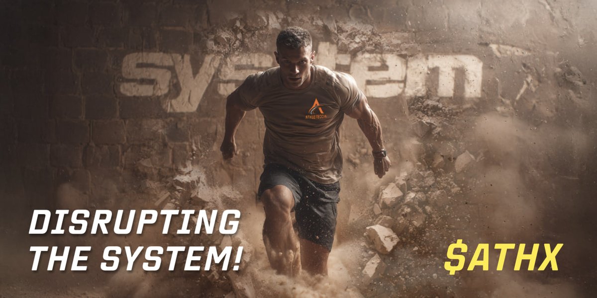 For years, NCAA rules and pro sports politics decided who got rewarded. AthleteCoin changes that! 🔥

With $ATHX, athletes earn independence - not from contracts or gatekeepers, but from their own performance.

We’re here to disrupt the system 🚀

#ATHX #ProofOfPerformance