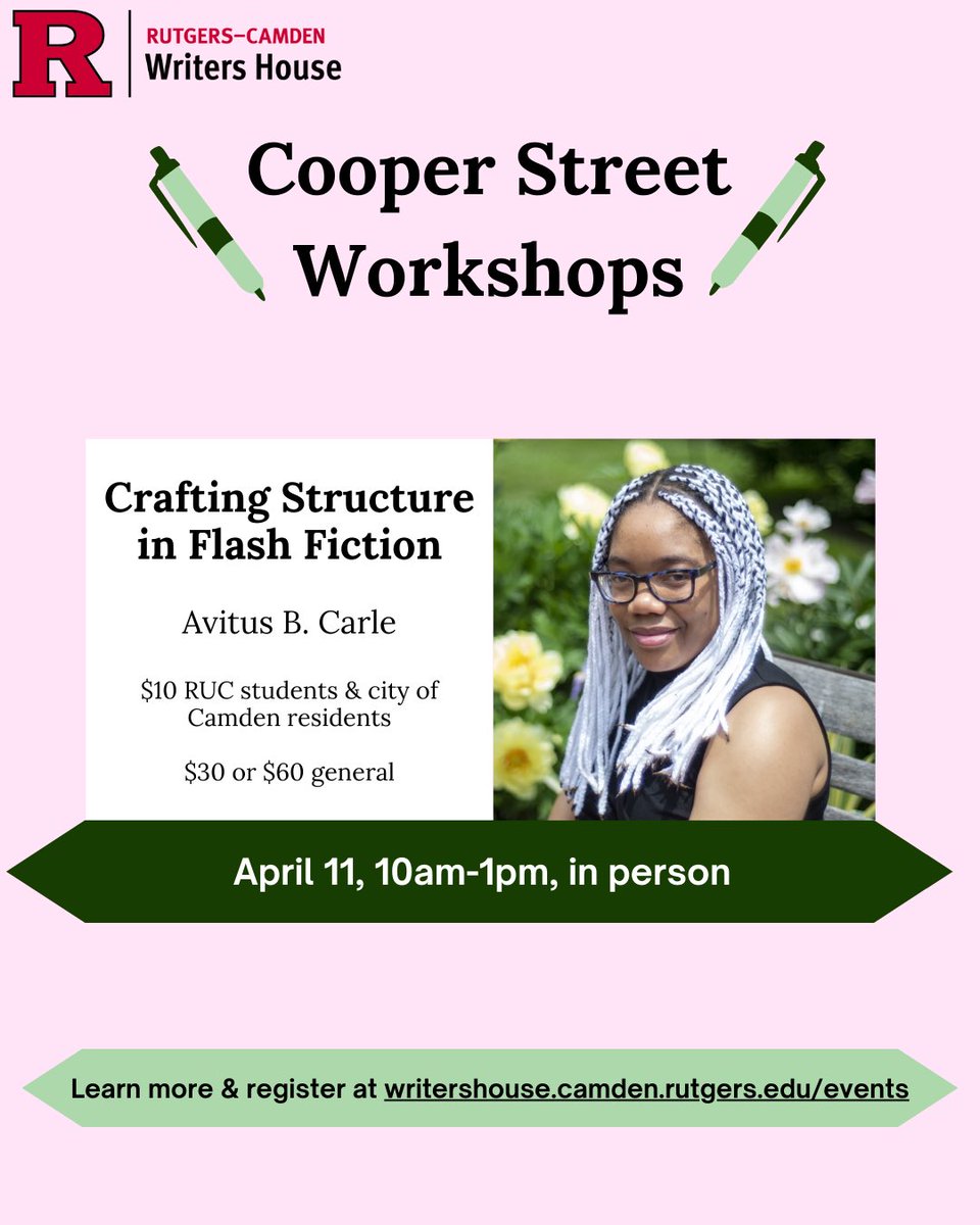 Rutgers Camden Writers House and MFA tweet media