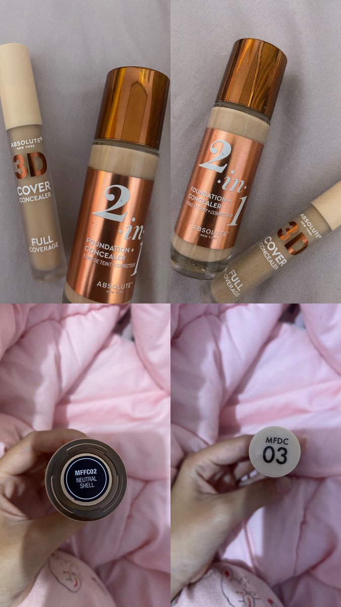 aneyosa's tweet photo. mau jual foundation &amp; concealer dari absolute new york (masih banyak banget isinya) buat yang mau tanya harga bisa dm aku yaa, bisa oren juga koo🫶🏻 https://t.co/VsSYMXzc3x