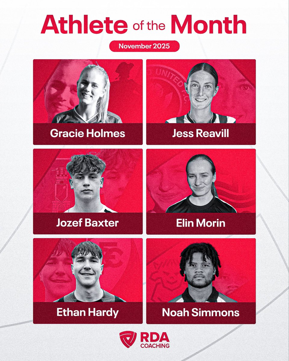 Your November Athlete of the Month Awards ✨🏆

Massive congratulations to Gracie, Jess, Jozef, Elin, Ethan and Noah for demonstrating outstanding performances and contributions across the month of November 💫
