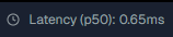 That seems like good latency to me