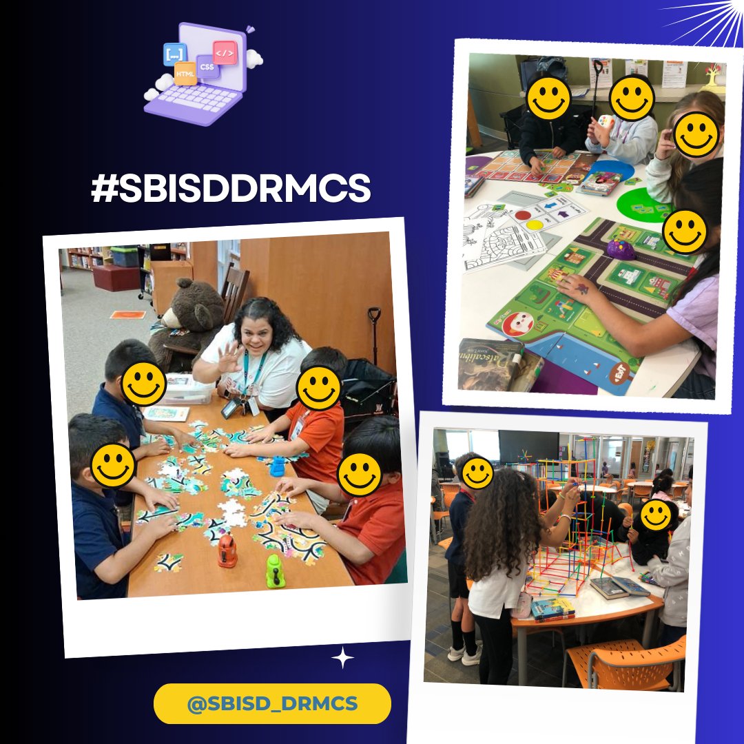 SBISD_DRMCS's tweet photo. We love how each campus is celebrating #ComputerScienceWeek! 💻📷 From coding to cybersecurity, there's a world of possibilities waiting to be explored. #CSEdWeek  #Coding #SBISDHOC #HourOfCode #SBISDDRMCS https://t.co/V4ymnO98LD