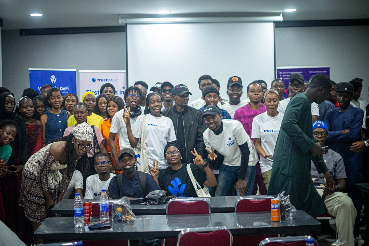 DeFiNursca's tweet photo. And it will go down in Web3 history Onchain Together Meetup: Abuja Edition was a SUCCESS.

My first ever hosted event, and Abuja Web3 came out in full force to go onchain with @TrustWallet_Af  and it was everything I hoped for and more. 🔥

To every community that showed up, contributed, connected, and made the room come alive you are the real MVPs.
@PolkadotAfrica @PolygonAbuja @womenindefi_org @wid_abuja @EthAbuja_ @FTLDAbuja @metavibezhq 💙

And to our speakers who delivered pure value and held the crowd from start to finish thank you for making it unforgettable
@vickysnipes147 @DannyDefi24 @Vickish11 @Em_Etok @Belteiin @ResilentJoe @Inikpi_A 

To the hosts of the event that brought so much energy to the room, you are the best ✨
@zat_weird_aj @umar_salau

This was more than an event.
It was proof that the African Web3 ecosystem is ready, hungry, and building onchain and together.

Abuja showed up.
The future is multi-chain.
And this is only the beginning.